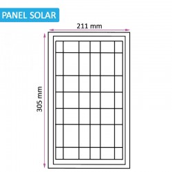 Croquis Panel Solar Foco LED SOLAR 100W IP65