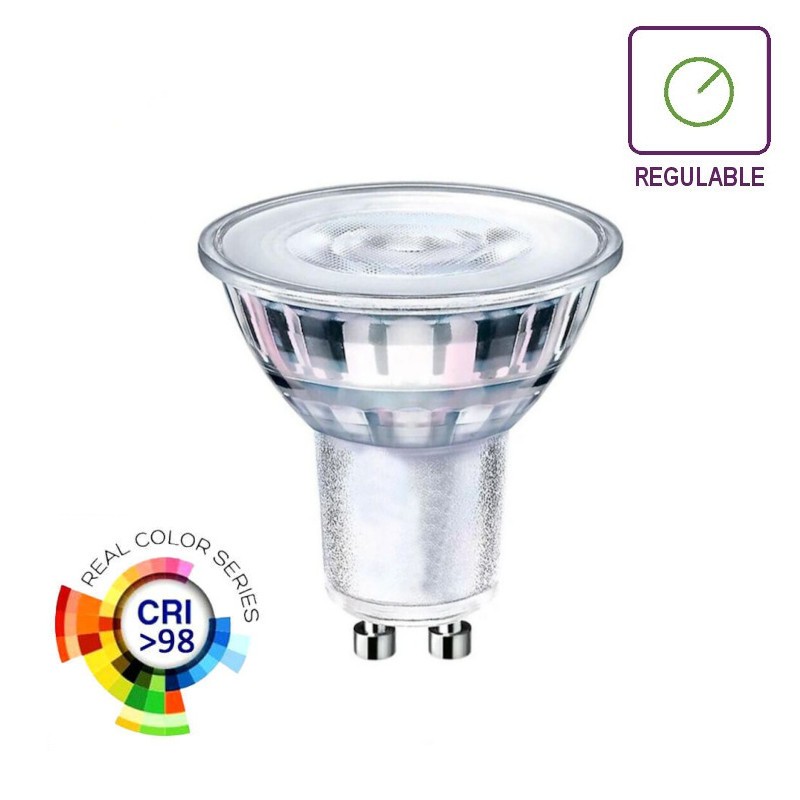 Dicroica Led GU10 8W 24º ALTA LUMINOSIDAD REGULABLE