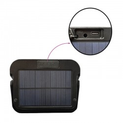 Foco Led Solar Portátil - Recargable USB+Power Bank